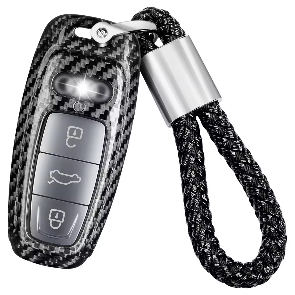 KUNIO Cover per Chiave Auto adatto per Audi A8 A8L A3