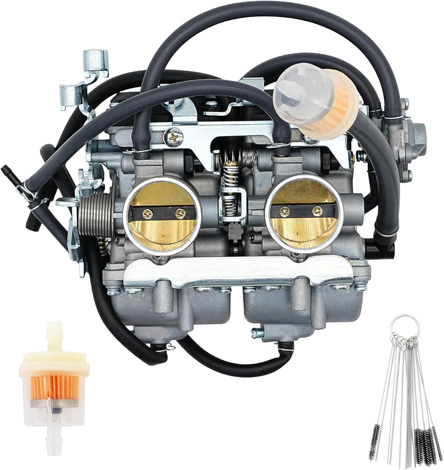 LEVANLIGHT キャブレター Kawasaki Ninja 250R / EX250 対応 1988-2007年式 補修・交換用 互換品番 15001-1433 / 15003-1602 Ninja 250R キャブレター EX250 カワサキ 250 キャブレター 補修用 15001-1433 互換 キャブレター 補修用 キャブ カワサキ キャブレター