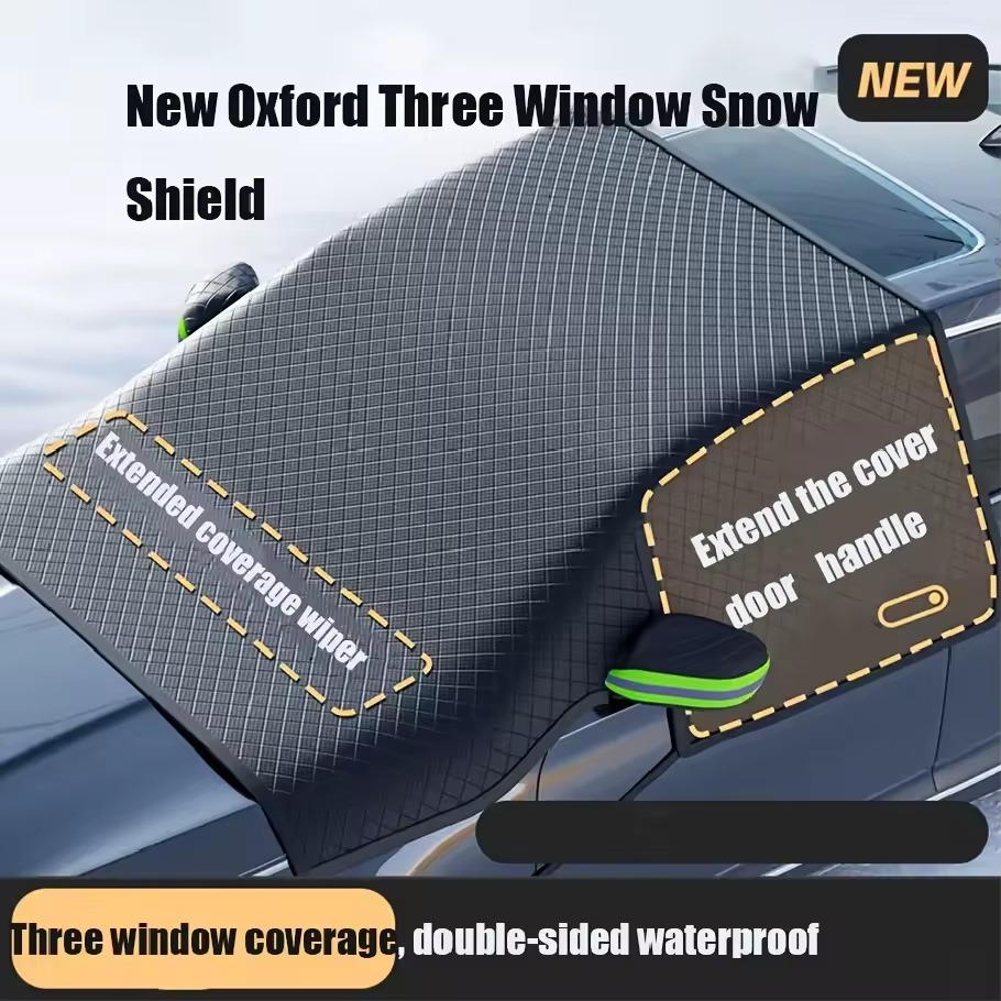 2024 プレミアムカー用スノーカバー 拡張・厚手タイプの冬用フロントガラスプロテクター 霜・雪対策 花粉・黄砂・埃・鳥のフン・落ち葉 汚れ防止カバー 雪カバー ウィンドシールドカバー ワイパーの凍り付きを防ぐ 広め・厚手で、防雪・防凍・防風に強め 4,714円