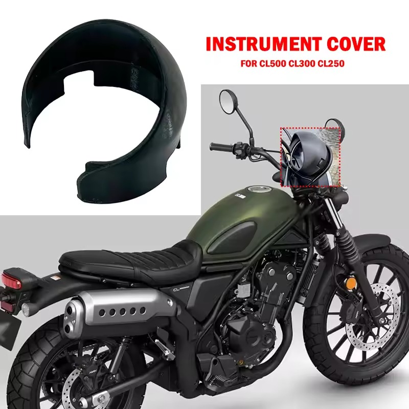 ZHIO CL500 / CL300 / CL250 サンバイザー インストルメント ハット HONDA CL 250 / 300 / 500（2023から2025）対応 メーター保護カバー Honda CL250 / CL300 / CL500（2023から2025）対応 サンバイザー メーターバイザー 日除けメーターハット バイク用プロテクションパーツ