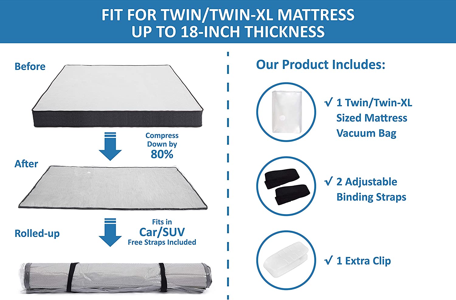 foam mattress vacuum bag
