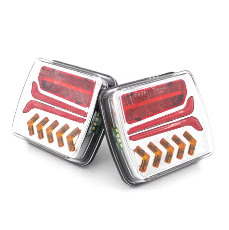 12V 24V ワイヤレス磁気LEDテールライト トレーラーリアライトシグナルハザードブレーキライト RVキャンピングカー貨物自動車キャラバントラック 12V/24V対応 ワイヤレスLEDテールライトセット マグネット式 ブレーキランプ ウインカー テールランプ キャンピングカー 10,139円