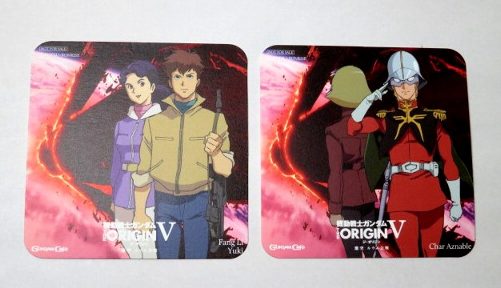 ガンダム　オリジン　コースター　アムロとシャア画像