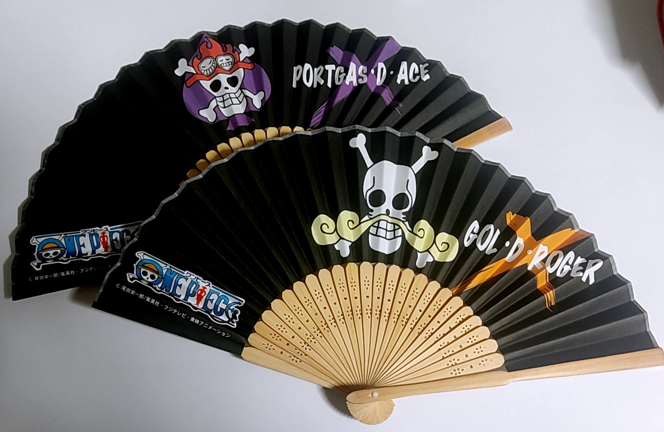 楽天市場】ワンピース グッズ ワンピース 扇子 ONE PIECE 海賊旗