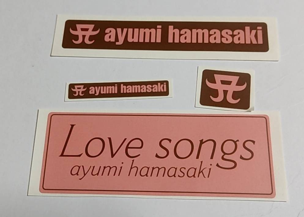 浜崎あゆみ■レア■ステッカー■1個■【在庫ラスト】【新品・未使用】【匿名発送】 レア ♡ TA 浜崎あゆみ ロゴ 10th ステッカー シール アユパン