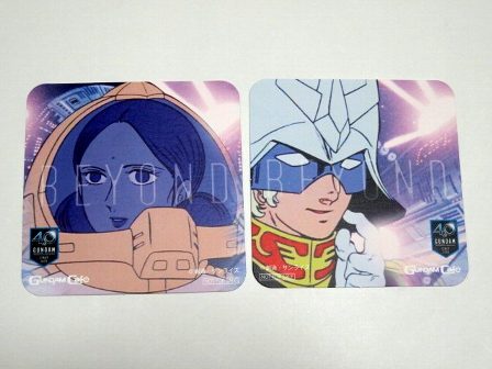 ガンダム　カフェ　限定　コースター　シャアとララァ　40th画像