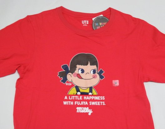 楽天市場 Ut ユニクロ ペコちゃん 赤 Tシャツ M Women ａｍａｘ 楽天市場店