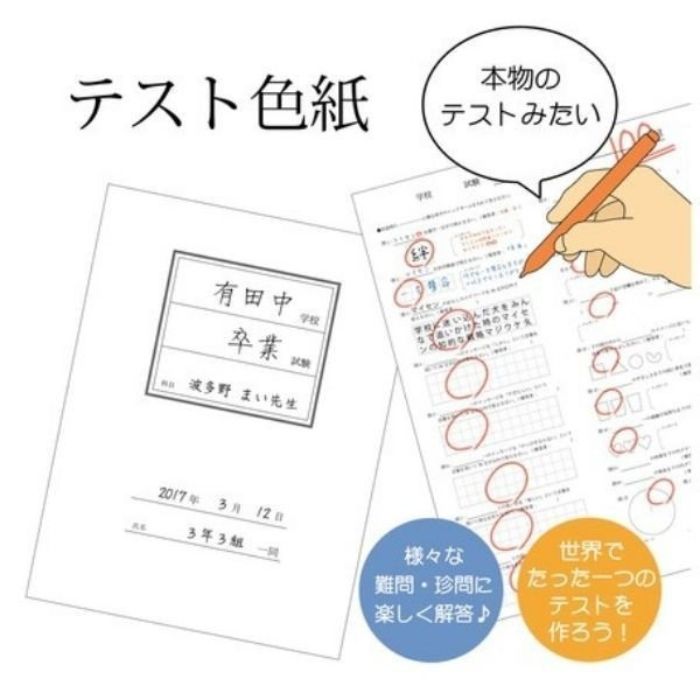 色紙 テスト色紙 退職される方へ 卒業 先生へ 贈る言葉 寄せ書き 退職