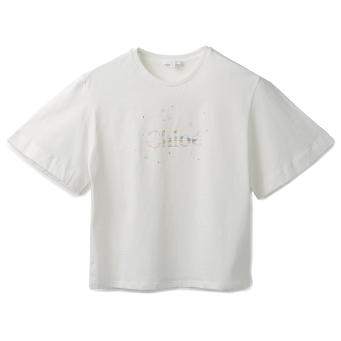 クロエ 子供服 Tシャツ カットソー ホワイト ガールズ CHLOE C20111 117 楽天市場】【新品】 クロエ Chloe トップス Tシャツ・カットソー
