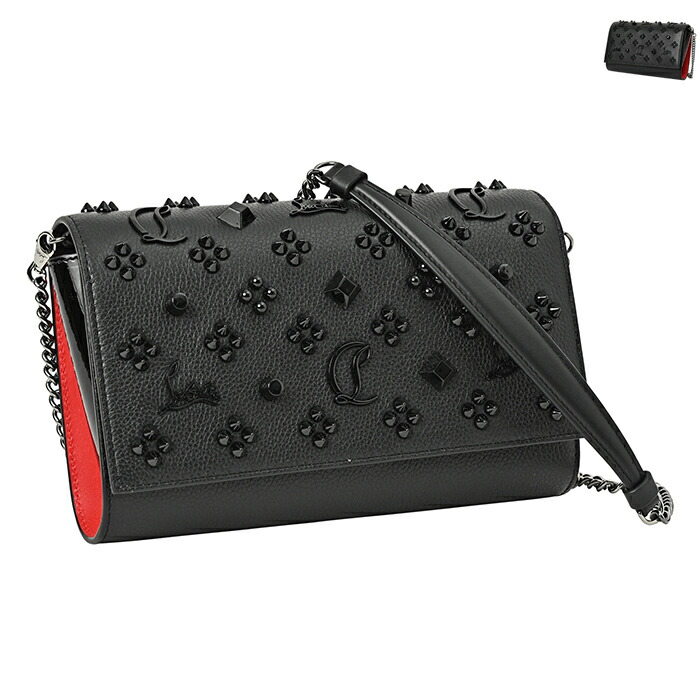 クリスチャンルブタン　パロマクラッチ　美品 Paloma Clutch ブラック カーフレザー - Bags - Women