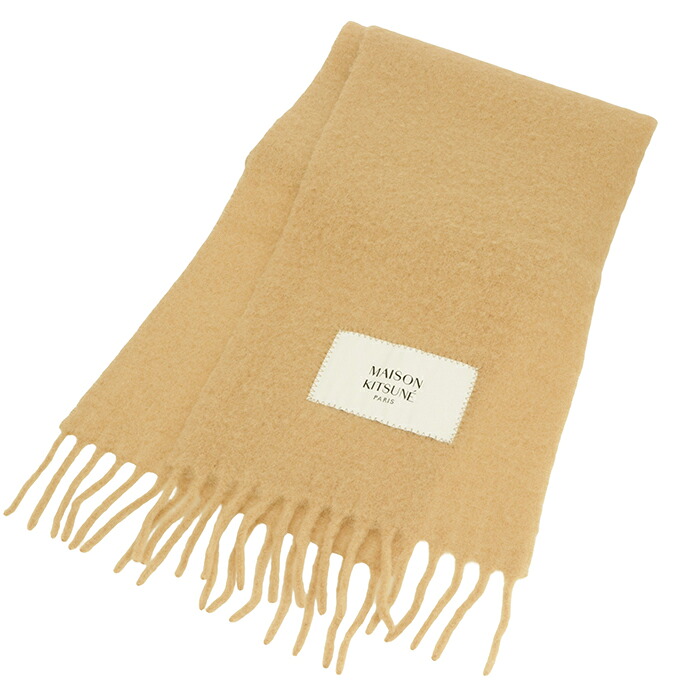 MAISON KITSUNÉ キャメル マフラー MAISON KITSUNE メゾンキツネ マフラー NM06201 WA0018