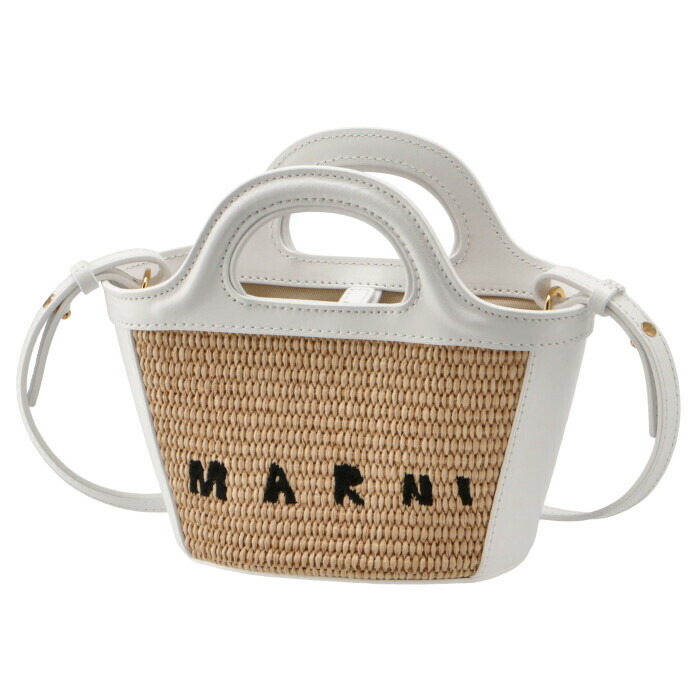 福袋セール】 マルニ MARNI ショルダーバッグ レザー ラフィア