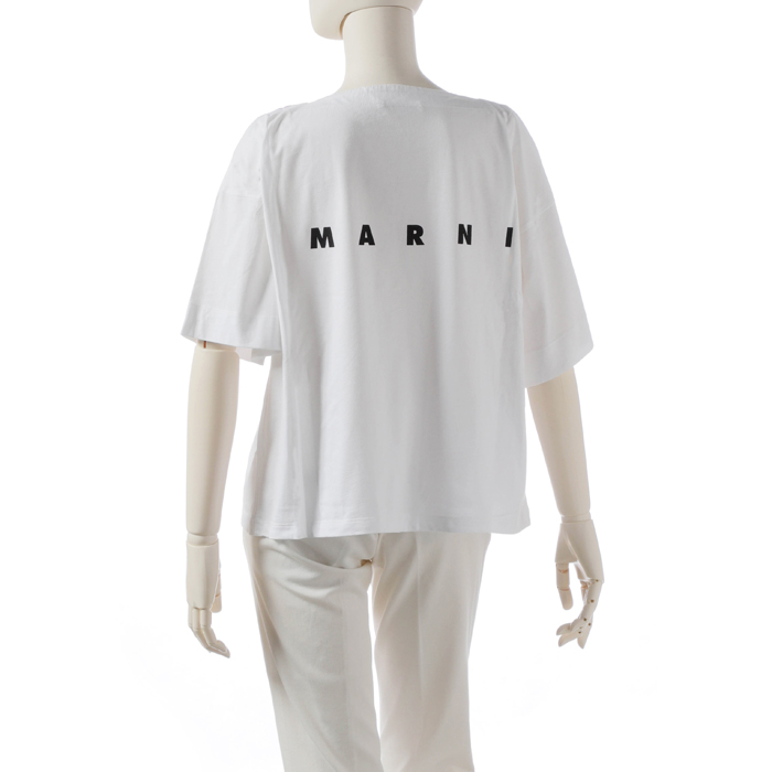 【楽天市場】マルニ MARNI ロゴ ストライプ Tシャツ 38サイズ (S) レディース THJE0012PC SCQ21 STR93