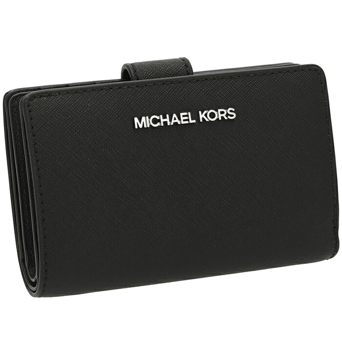マイケル マイケル コース MICHAEL MICHAEL KORS アウトレット 財布 JET SET TRAVEL ビルフォールド ミディアム 二つ折り財布 35R4STVF6L 0001｜アメイジングサーカス 7,800円