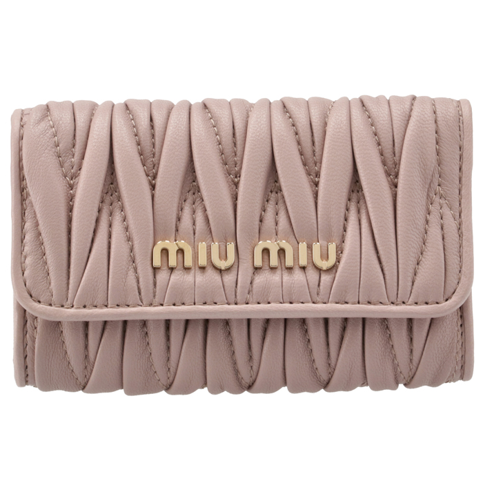 ミュウミュウ MIU MIU 6連 N88 5PG222 キーケース ピンク系 マテラッセ