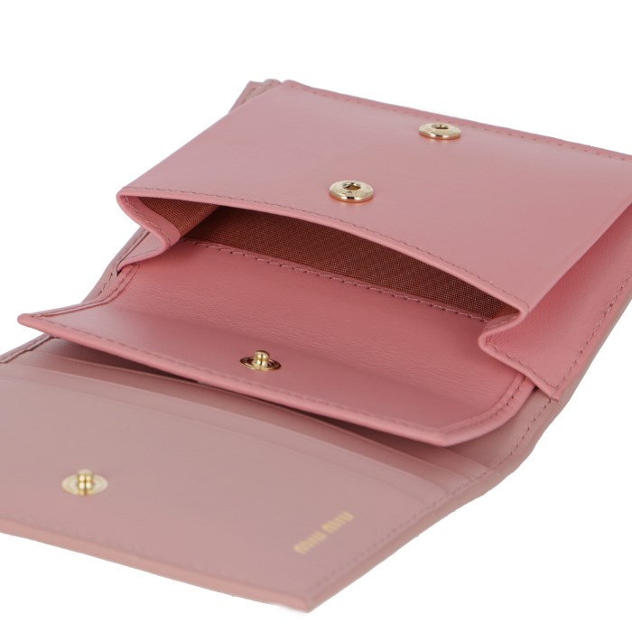 【楽天市場】ミュウミュウ MIU MIU 財布 リボン 二つ折り ミニ財布 ピンク系 5MV204 2B61 TWJ：アメイジングサーカス