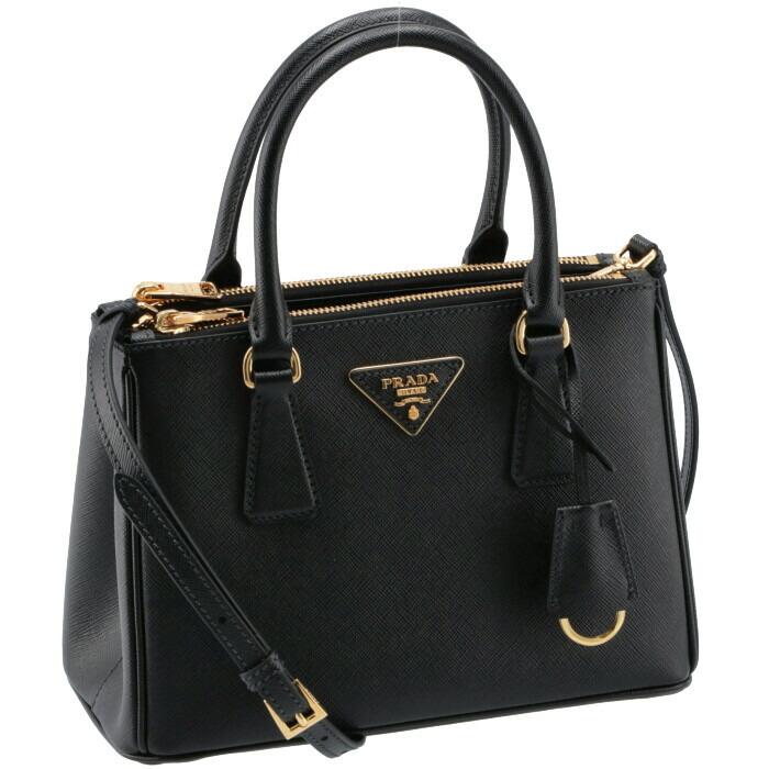 Prada Bag Autumn Of 2017 Winter New Work サフィアーノバッグガレリア 2way Handbag Black 1ba896ooo Nzv 002