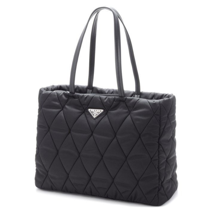 Prada Nylon Bag Quilting Tote Black 1bg169ooo 2byv 002