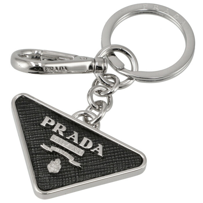 楽天市場 プラダ Prada メンズ キーホルダー キーリング サフィアーノトライアングル ブラック 2pp080 053 002 アメイジングサーカス