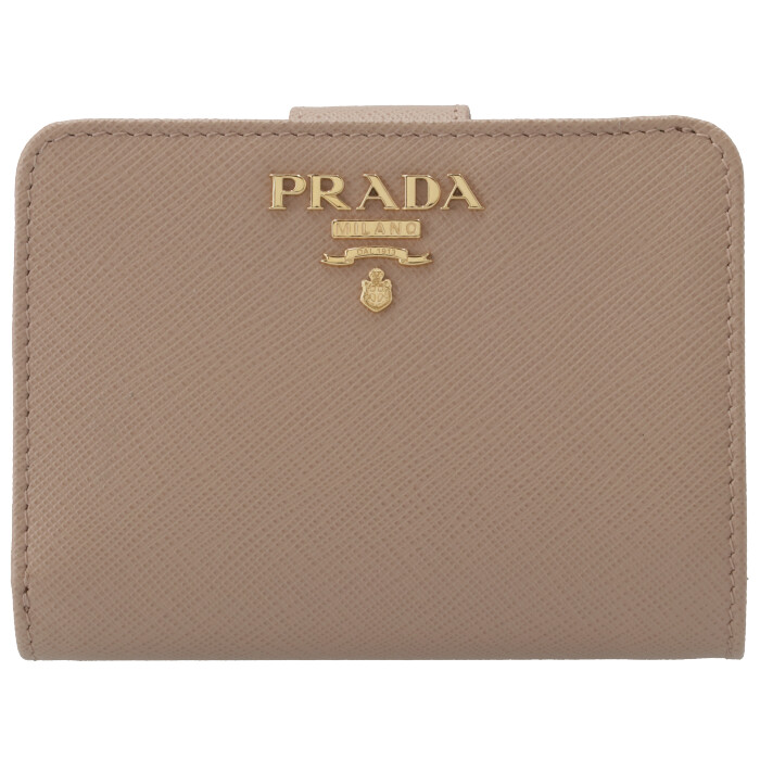 プラダ PRADA 財布 二つ折り財布 QWA 1ML018 レディース ベージュ系