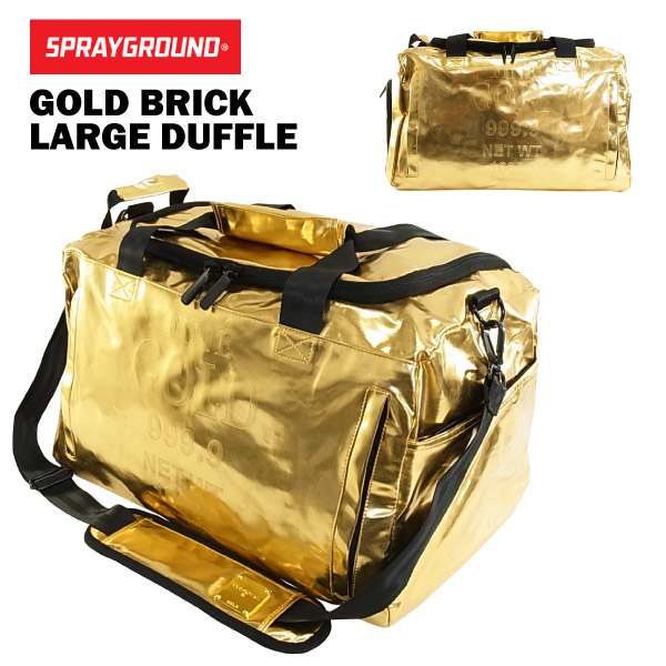Spray Ground Gold Brick Rajdaffle Large Duffle Bag Sneaker D030