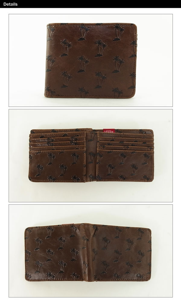 VANS PALM WALLET two fold wallet 