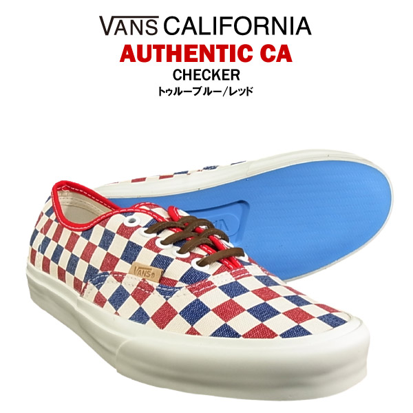 vans authentic red and blue