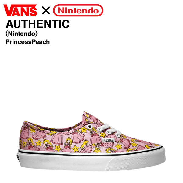 楽天市場 バンズ 任天堂 オーセンティック プリンセス ピーチ Vans Nintendo Authentic Princesspeach ピーチ姫 スニーカー シューズ 6 10入荷 ａｍｂｉｔｉｏｕｓ