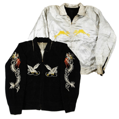 【楽天市場】VINTAGE スカジャン 1950S Japan ブラック/シルバー size L (Souvenir Jacket 海外直輸入