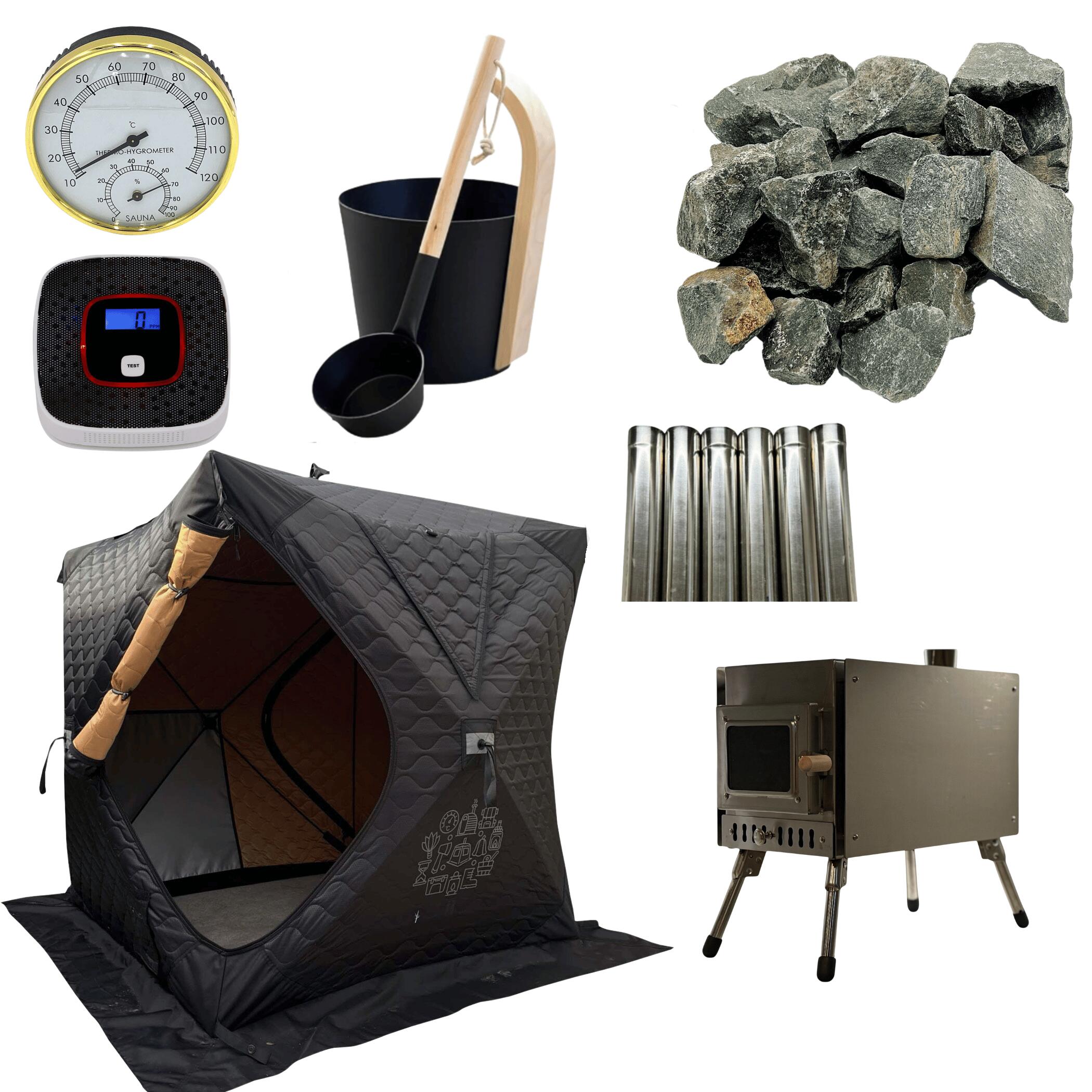 楽天市場】SAUNA TENT MINI2(サウナテントミニ2） HxGN BLACK 1人