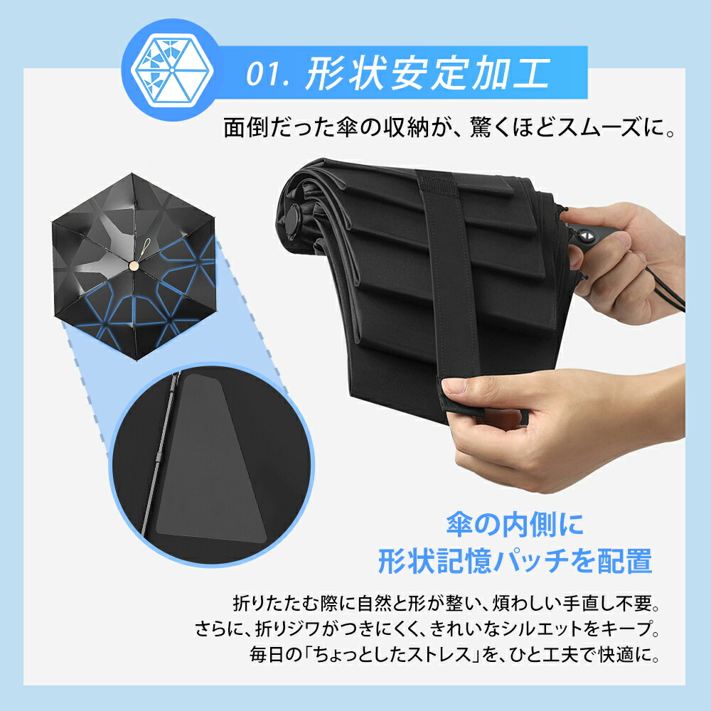 9/2 〜9:59迄】【クーポンで50%OFF】＼2秒で畳める！形状記憶x