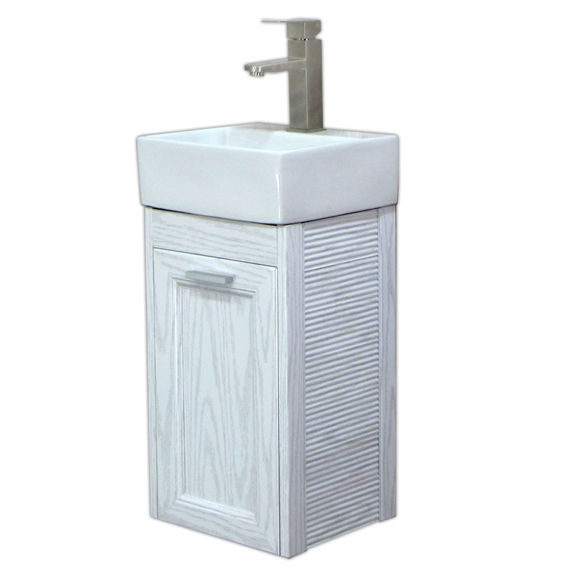 【楽天市場】【送料無料】幅40cm白陶器狭小角形トイレ手洗い器白 