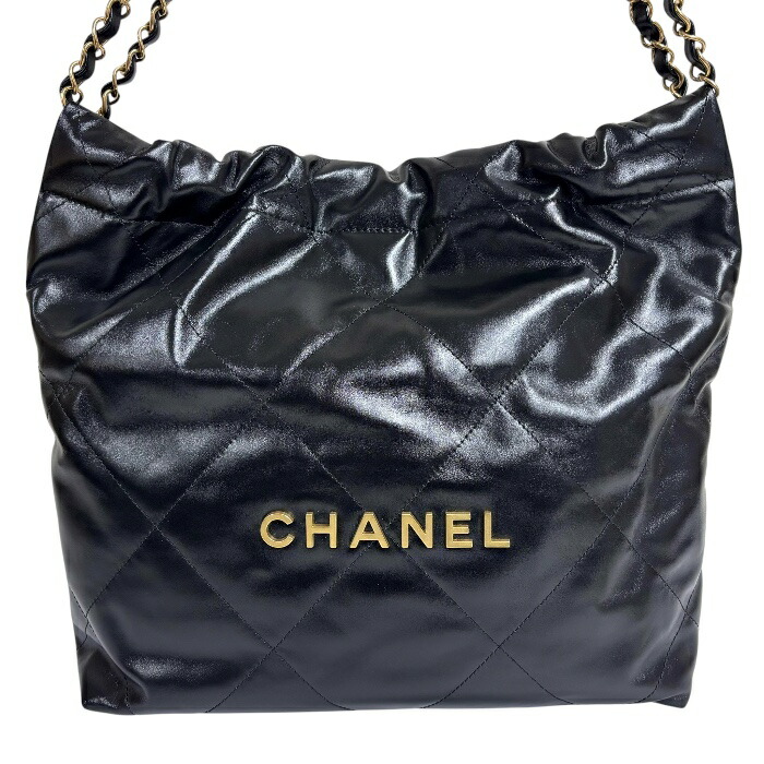 A-052 CHANEL (シャネル)22 スモール ハンドバック【中古】AS3260  黒いこと ハンドバック ショルダーバッグ【AB位置づける】