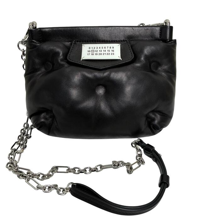 A-061 Maison Margiela (メゾンマルジェラ) 瓦ゲットー【中古】Glam Slam 黒いこと 2Way クラッチペダル御徒面子 ショルダーバッグ【AB位置づける】