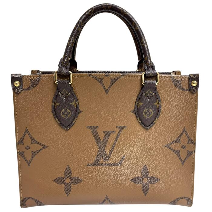 A-018 LOUIS VUITTON ルイヴィトン オンザゴー PM 2WAY ショルダーバッグ ハンドバック【 中古 】M46373 モノグラムジャイアント ミニ御徒面子 【AB価値づける】 ヴィトン ヴィトンバッグ ヴィトンショルダーバッグ ルイヴィトンショルダーバッグレディース ヴィトンバッグ中古