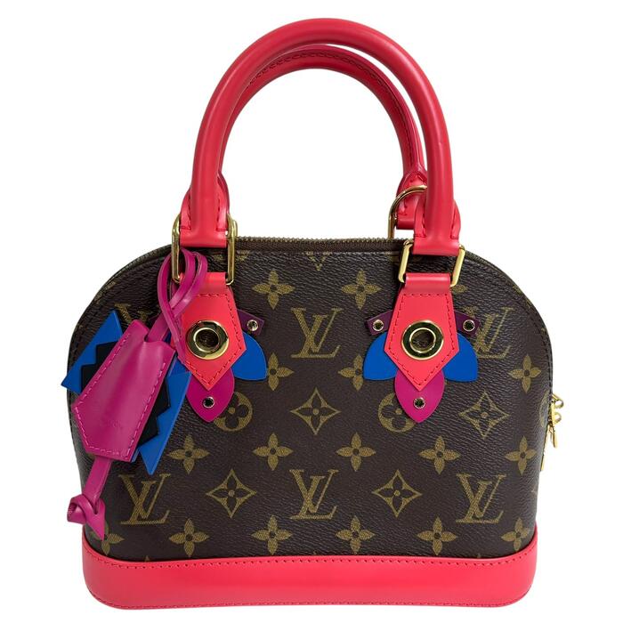 A-043 LOUIS VUITTON ルイ･ヴィトン モノグラム・トーテム アルマBB M41659 【 中古 】 ルイヴィトン ヴィトン 御徒面子 うしろ側 ハンドバック ショルダーバッグ 肩部 モノグラム なめし革 フラミンゴ 赤いこと サクラ色 ルイヴィトンショルダーバッグレディース 【AB価値づける】