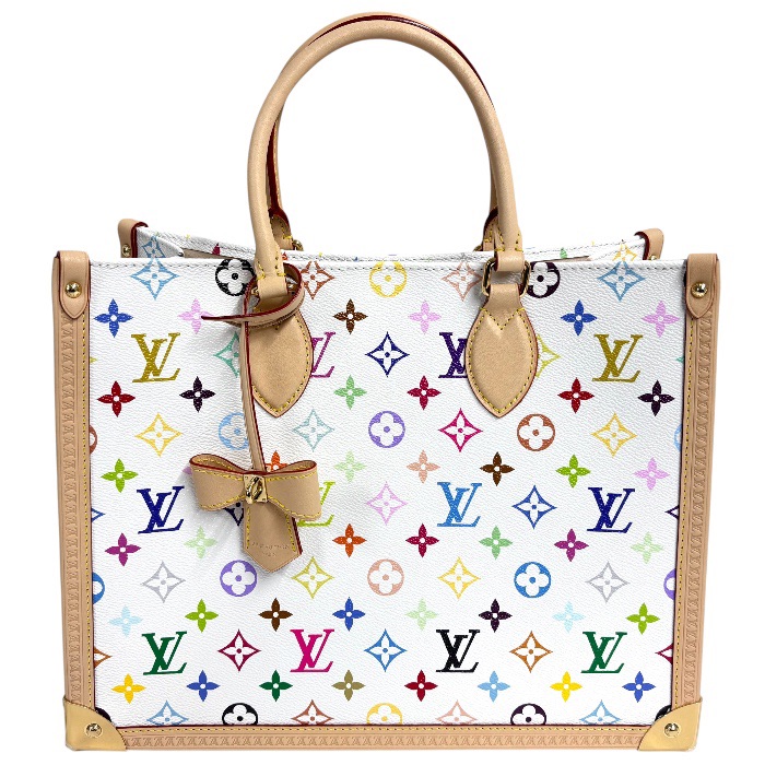 A-048 LOUIS VUITTON (ルイ･ヴィトン) × 村上隆 オンザゴー ブートMM【中古】M13079  モノグラム・マルチ色つや【AB位置づける】