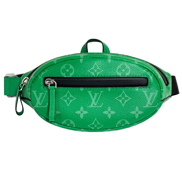 A-062 LOUIS VUITTON (ルイ･ヴィトン) つかみ取る バムバッグ タイ王国ガラマ【中古】M31035 カクタスグリーン 上半身御徒面子 飛脚屋御徒面子 ショルダーバッグ【AB序列付ける】