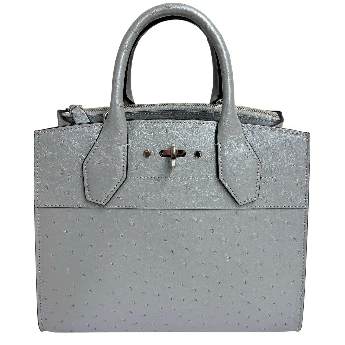 A-063 LOUIS VUITTON (ルイ･ヴィトン)シティスティーマー PM【中古】駝鳥 レディース  ハンドバック【AB価値づける】
