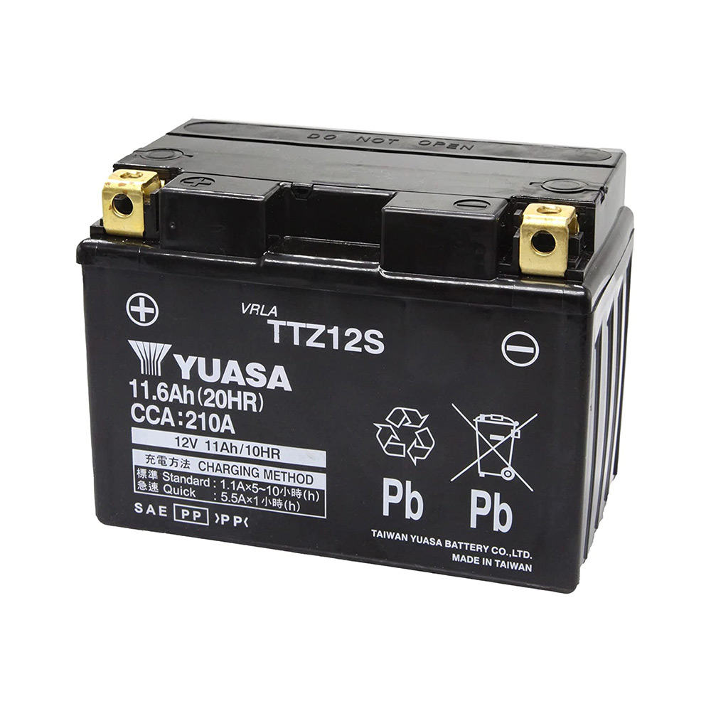TTZ12S 台湾 yuasa ユアサ バイク バッテリー 液入り充電済 オートバイ YTZ12S GEL12ZS FTZ12S GS ユアサ互換 フルォツァ 等 【 制御弁式 】 送料無料 9,990円
