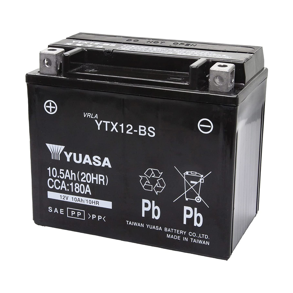 【ランキング受賞!】 YTX12-BS 台湾 yuasa ユアサ バイク バッテリー 液入り充電済 オートバイ NBC 12-BS RBTX12-BS GEL12-BS FTX12-BS KTX12-BS GS ユアサ 互換 フォーサイト 【 制御弁式 傾斜搭載不可 横置き不可 1年保証 】 YTX12ーBS 送料無料|バッテリーウェブコム店