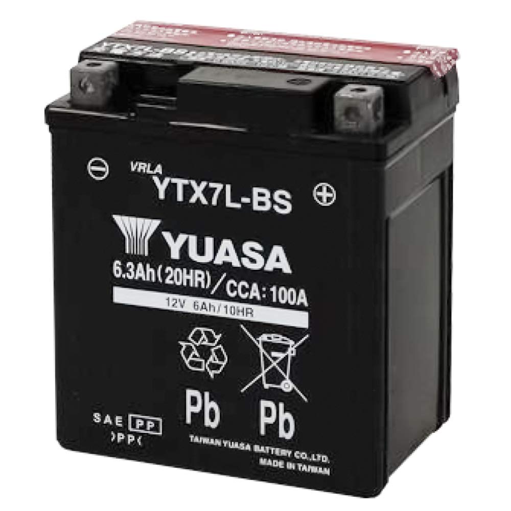 【楽天市場】YTX7L-BS 台湾 yuasa ユアサ バイク バッテリー 液入り充電済 オートバイ RBTX7L-BS 7L-BS NBC ...