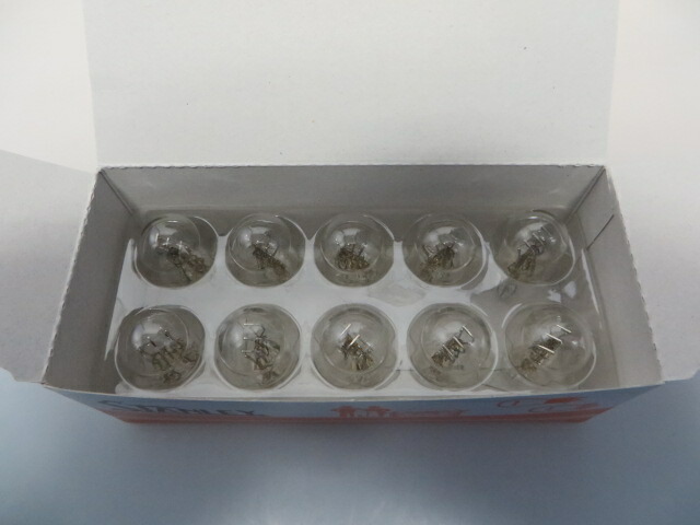 W7874 12V18 5W スタンレー ウェッジベース電球 コーナリング ストップ テール メーター ウインカーライセンスランプ T20 W3×16q 10本入り画像