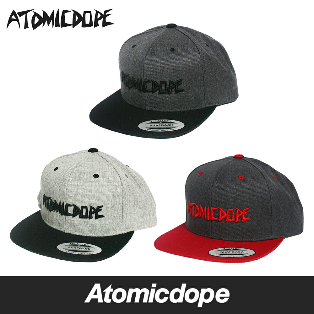 【送料無料】【Atomicdope】Atomicdope Tendencies 2Tone Snapback cap ツートン スナップバックキャップ 帽子 アトミックドープ フリーサイズ
