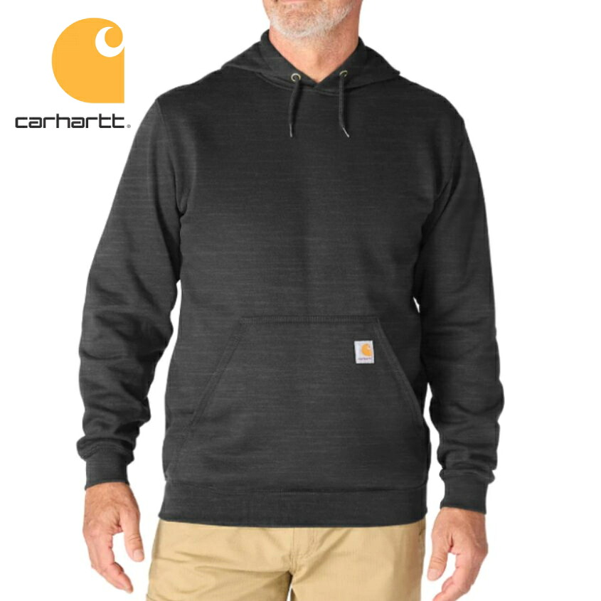 Carhartt LOOSE FIT MIDWEIGHT ティーシャツパーカー フーディー カーボンヘザー SWEATSHIRT Carbon Heather 鉄道車両ハート形 トップス-パーカー-メンズファッション