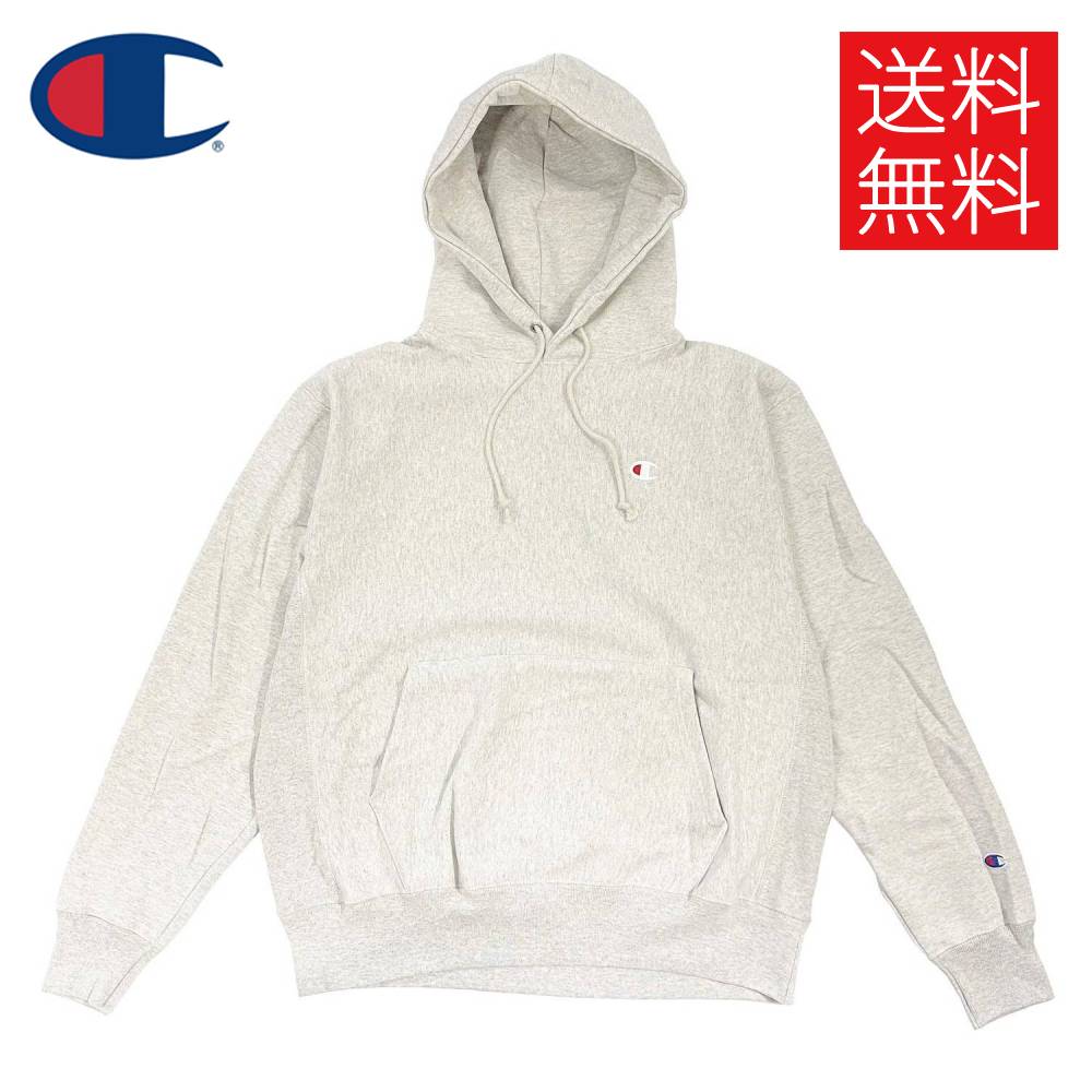【貨物輸送無料】Champion 12薬局衡オンス.Reverse Weave C Logo US標準尺度 定番プルオーバーフーディー パーカー リバースウィーブ オートミールヘザー 灰 Hoodie Oatmeal Heather はやりっ児
