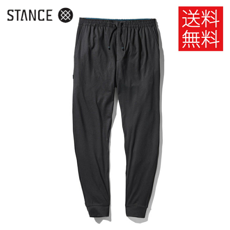 【貨物輸送無料】STANCE PRIMER ジョガー ズボン下 黒いこと 黒 JOGGER PANTS Black 立場 メンズ レディース 男女兼用
