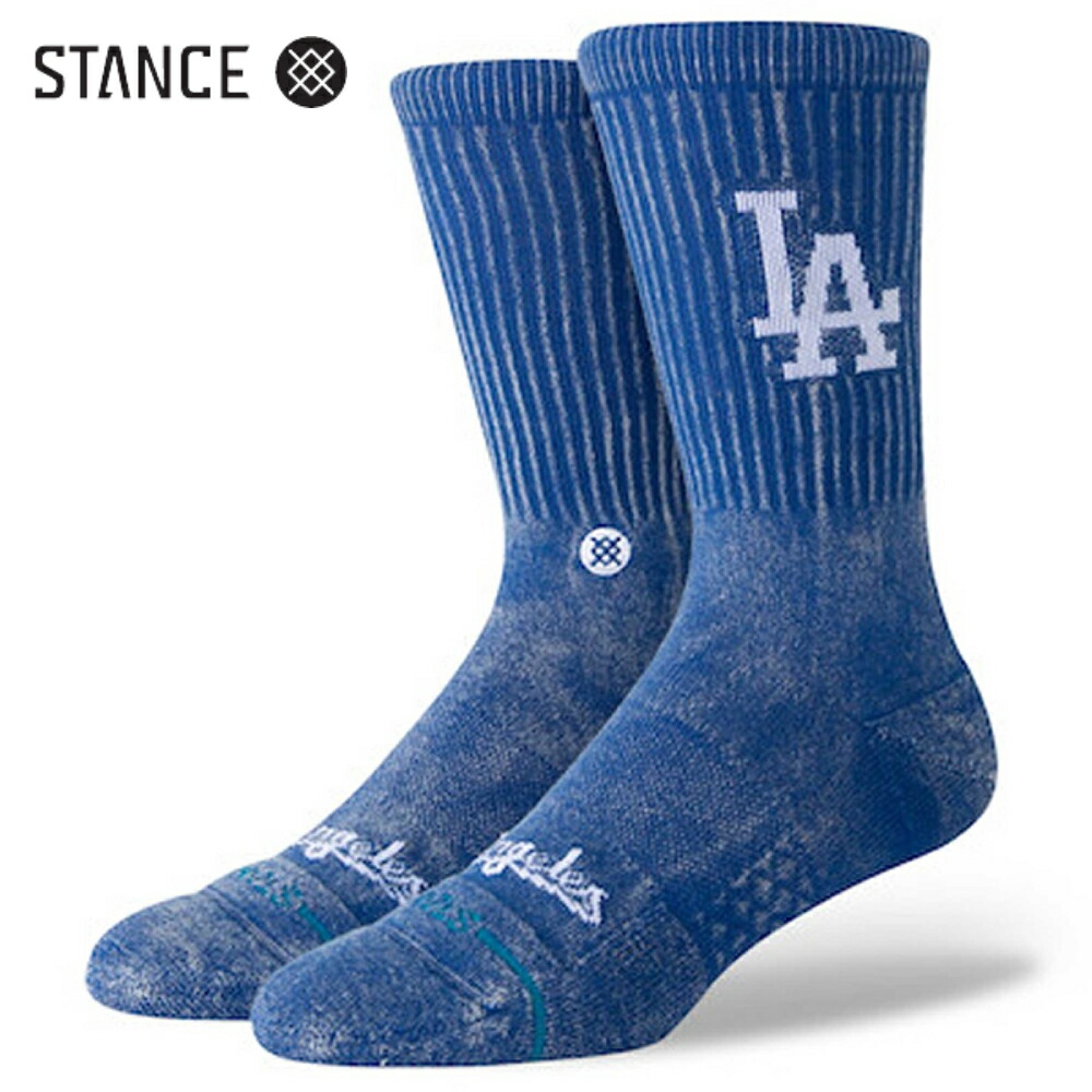 【楽天市場】STANCE x MLB Los Angeles Dodgers FADE LA チーム ソックス ブルー 靴下 青 SOCKS