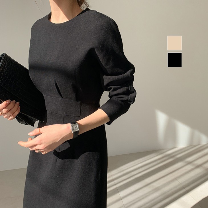 楽天市場 ウエストマーク ワンピース バックスリット ロング丈 スタイルアップ 細見え きれいめ オフィス カジュアル ガーリー オケージョン 二次会 お洒落 韓国ファッション 1325 Gt3079 予約販売 15 日 送料無料 宅込 Amely