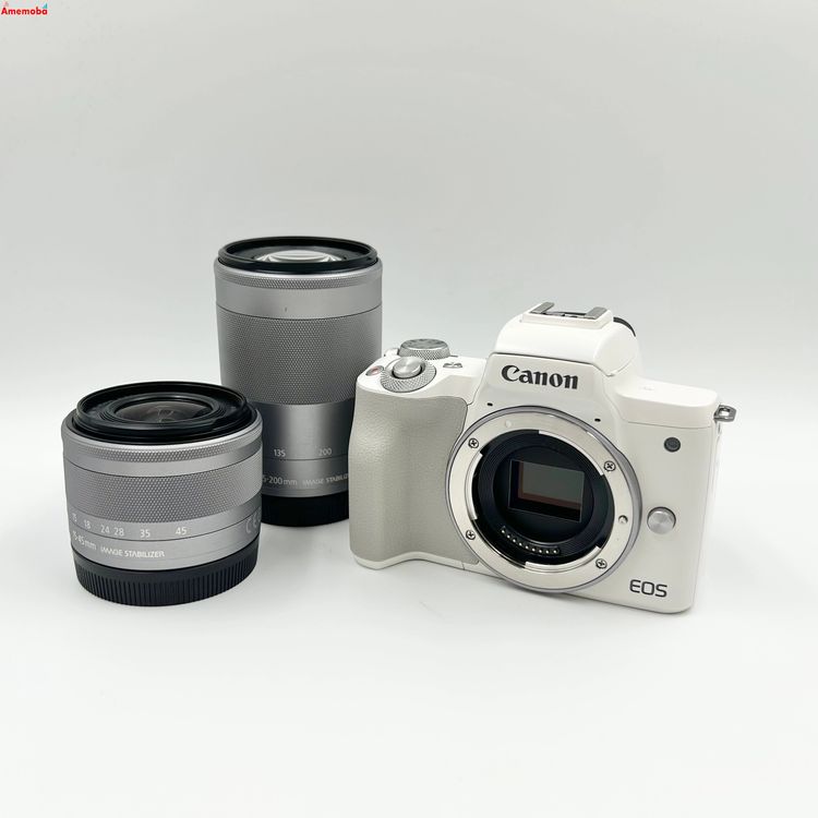 【中古】EOS Kiss M2 ダブルズームキット - ホワイト KISSM2BK-WZK ストア版 58,188円